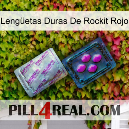 Lengüetas Duras De Rockit Rojo 37